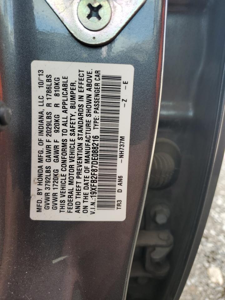 2013 HONDA CIVIC EX photo 12