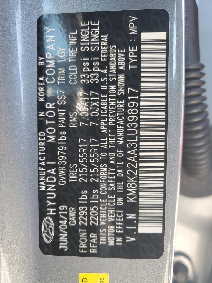 2020 HYUNDAI KONA SEL photo 14