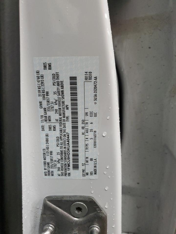 2019 FORD ESCAPE SEL photo 25