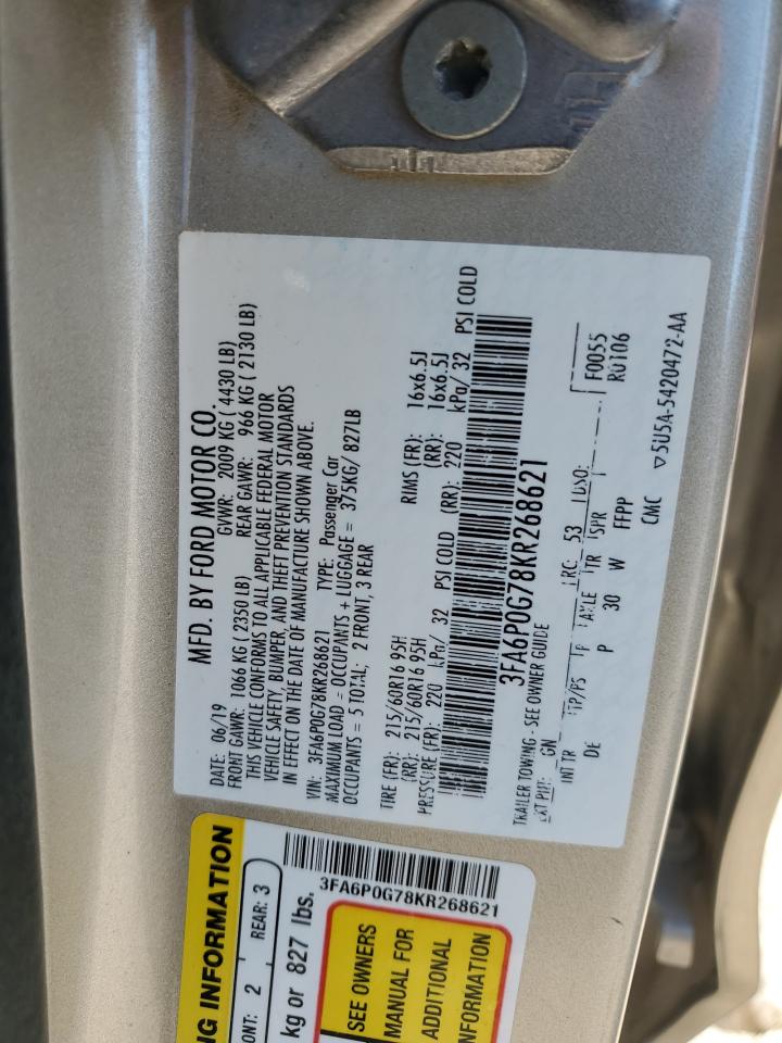 2019 FORD FUSION S photo 34