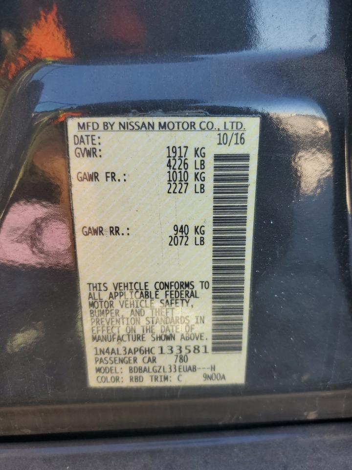 2017 NISSAN ALTIMA 2.5 photo 25