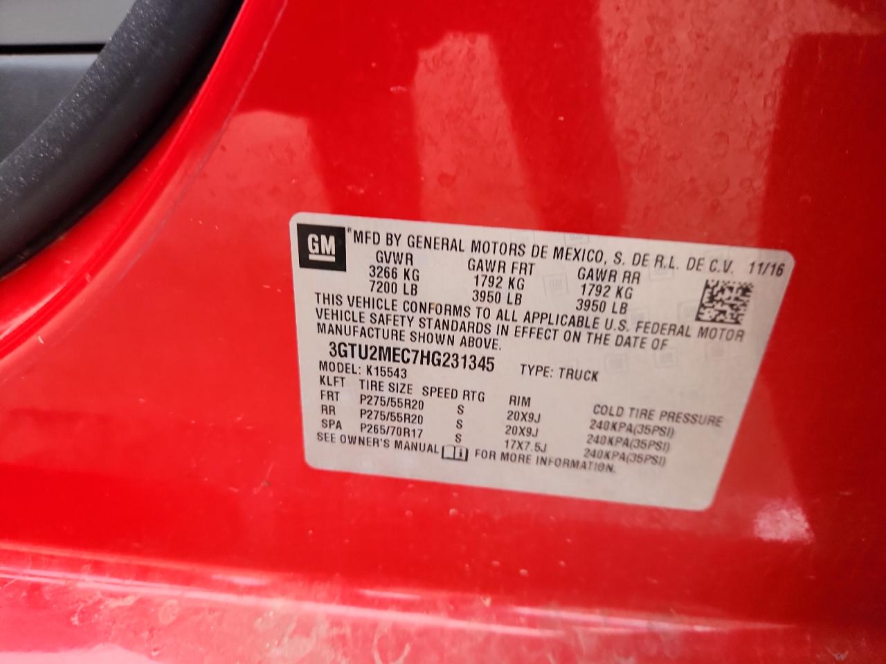 2017 GMC SIERRA K1500 SLE photo 34