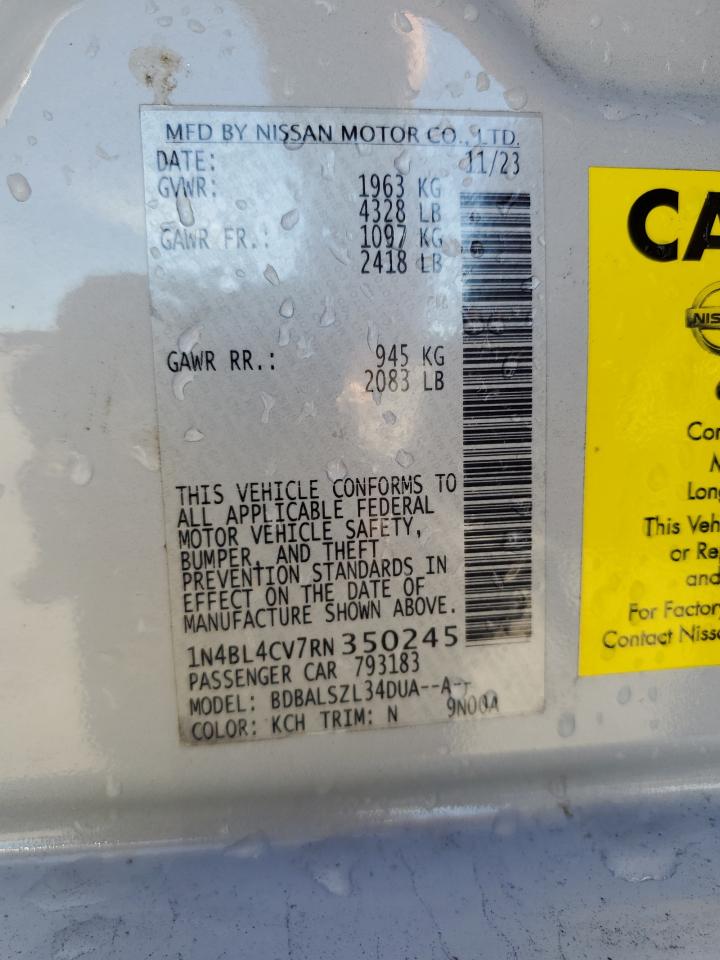 2024 NISSAN ALTIMA SR photo 25