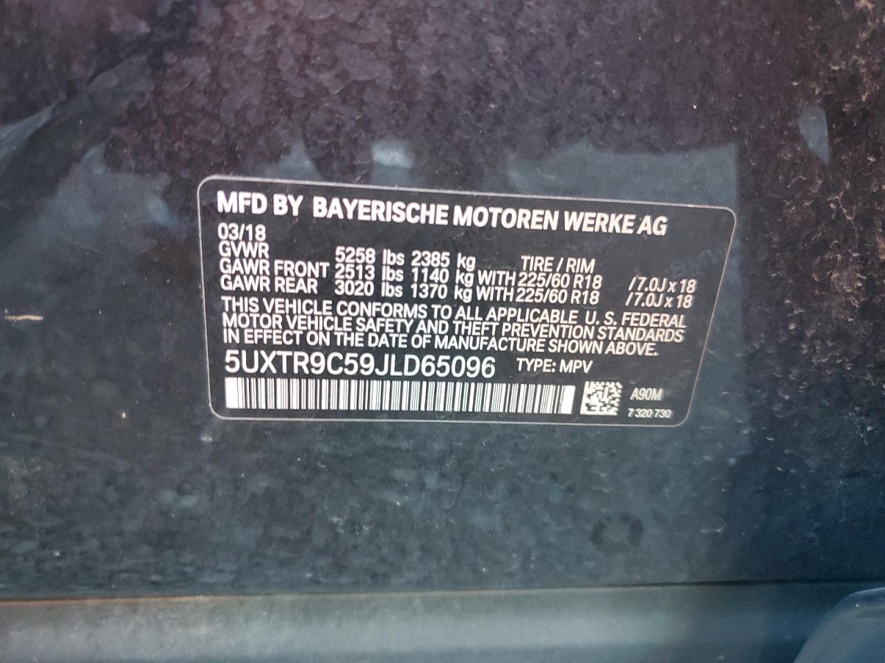 2018 BMW X3 XDRIVE30I photo 25