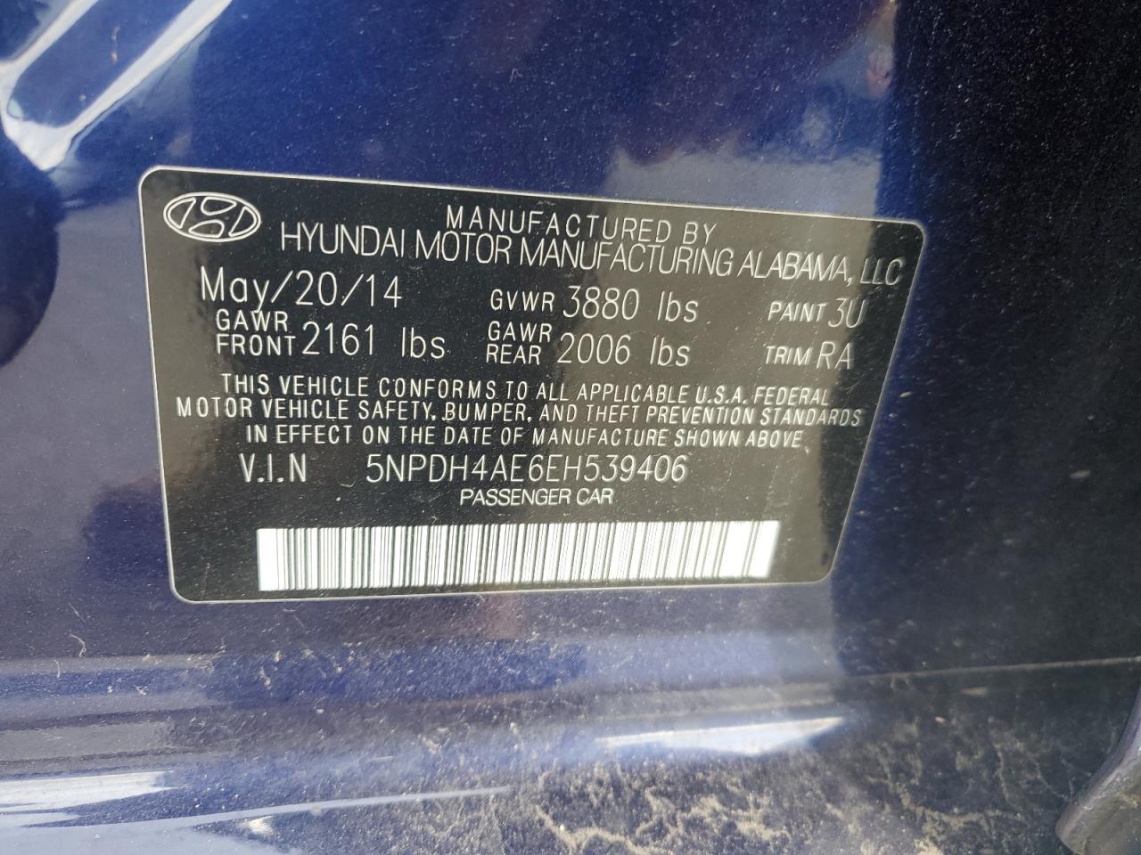 2014 HYUNDAI ELANTRA SE photo 34