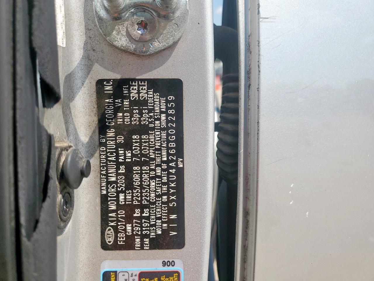 2011 KIA SORENTO EX photo 25