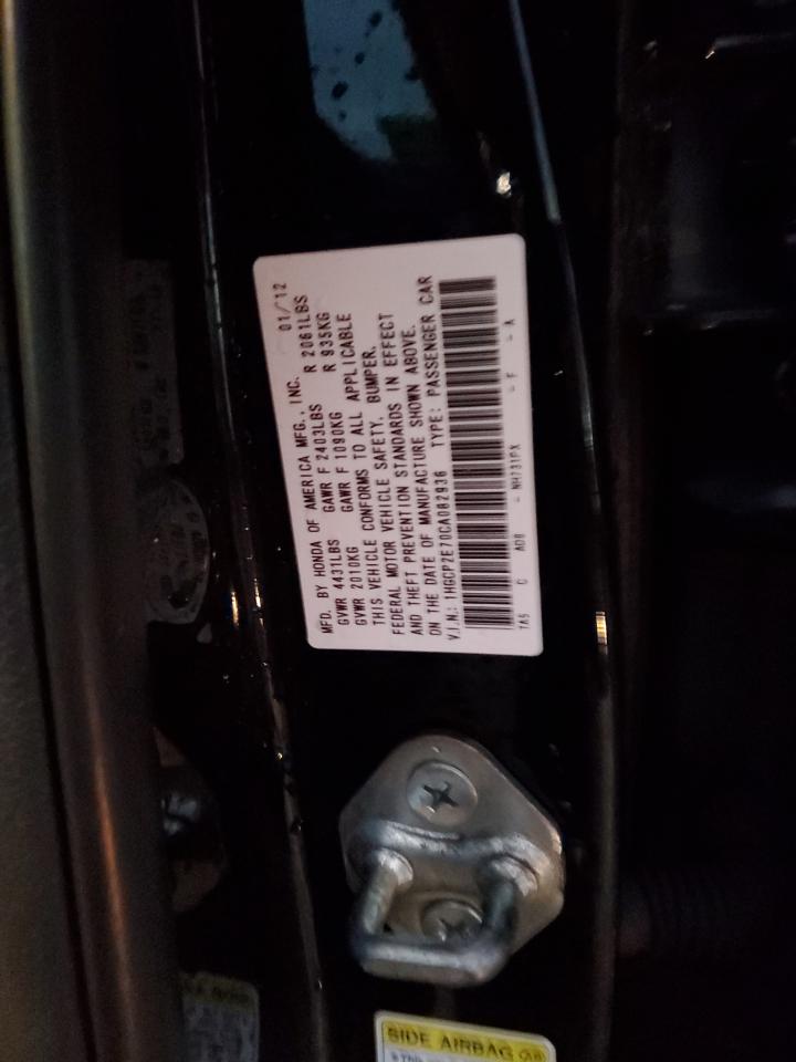 2012 HONDA ACCORD EX photo 34