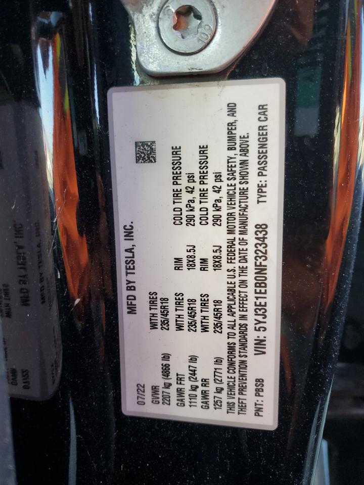 2022 TESLA MODEL 3 photo 34
