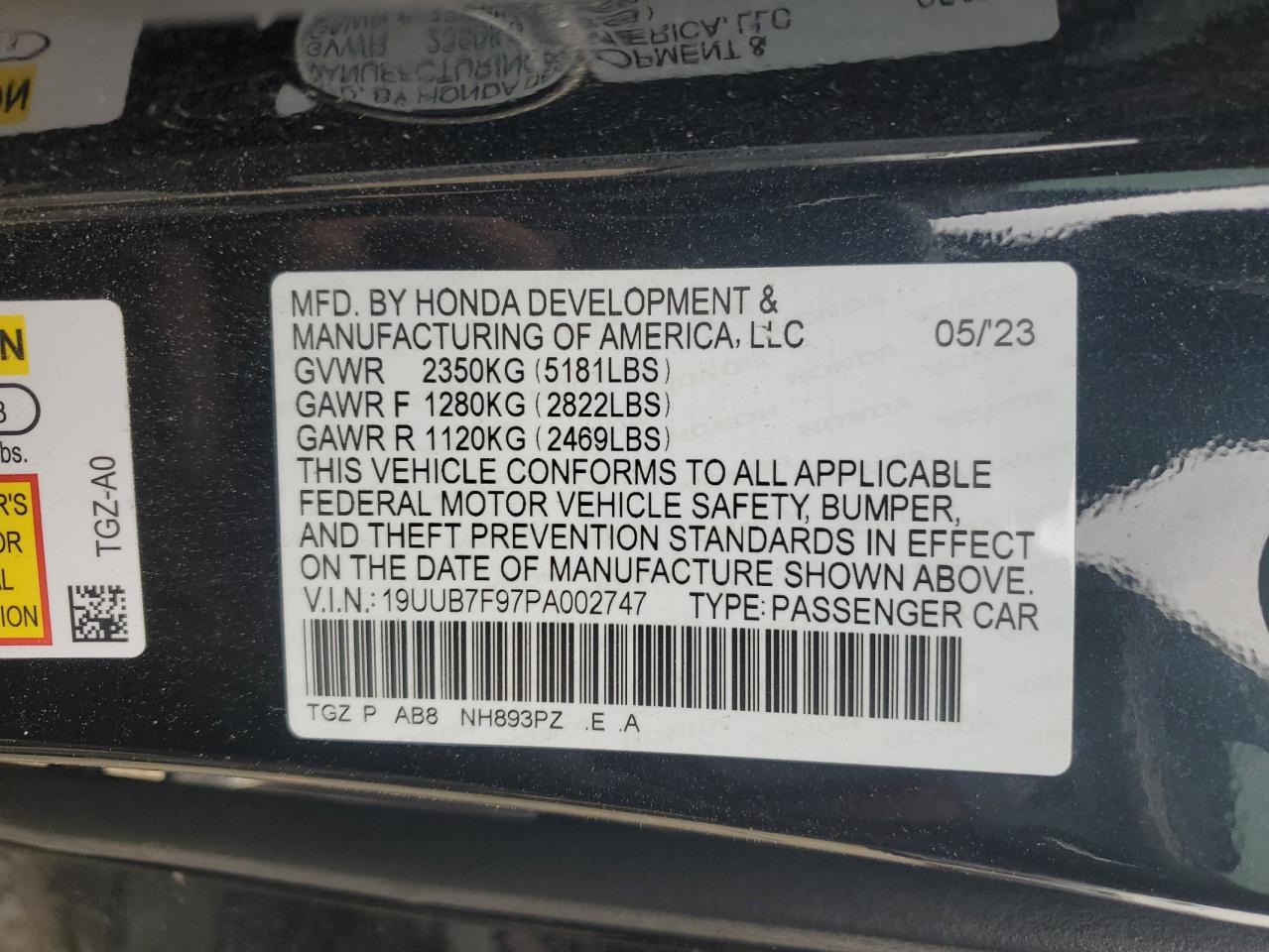 2023 ACURA TLX photo 13