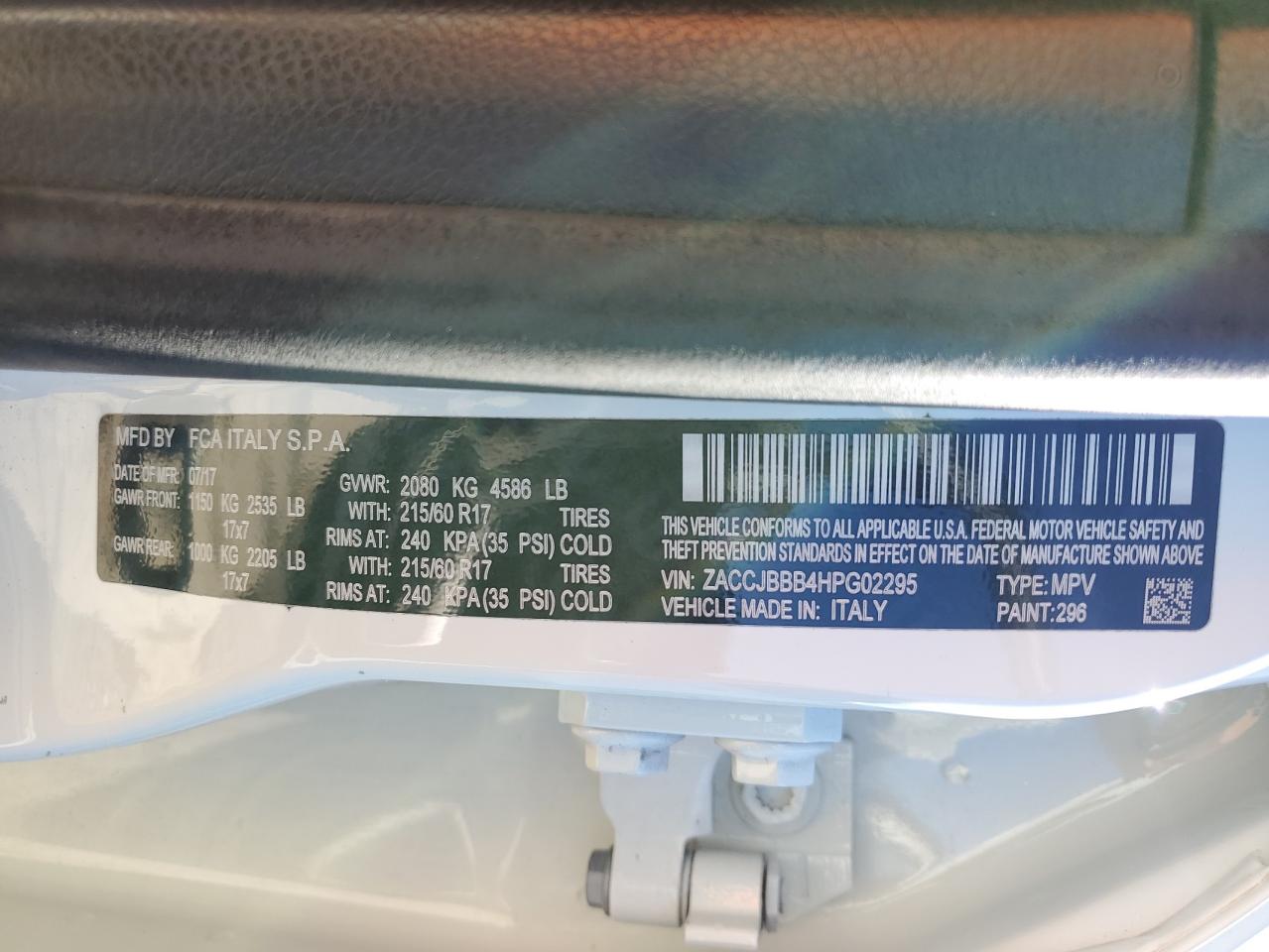 2017 JEEP RENEGADE LATITUDE photo 37