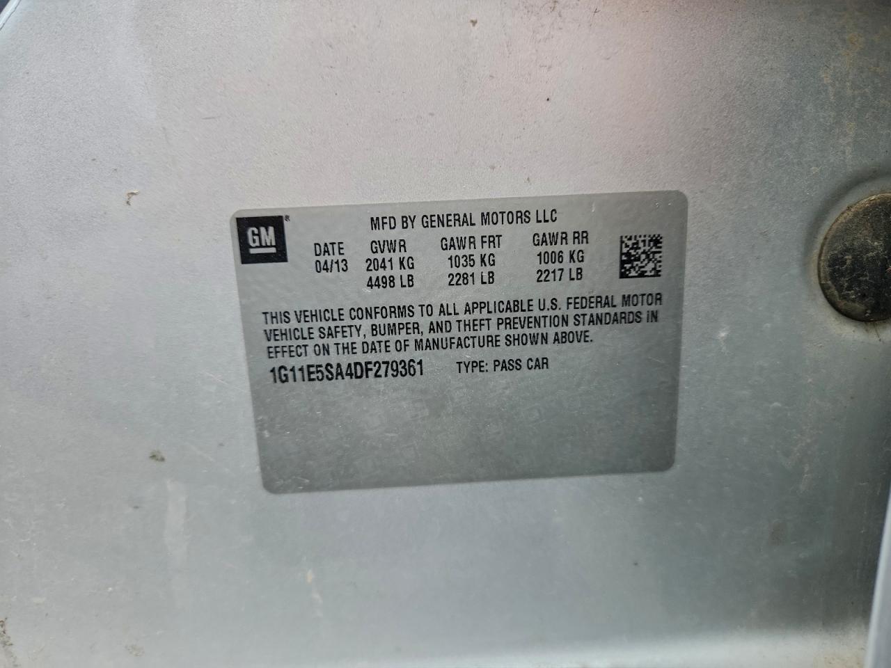 2013 CHEVROLET MALIBU 2LT photo 12