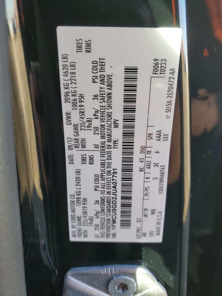 2018 FORD ESCAPE SE photo 12