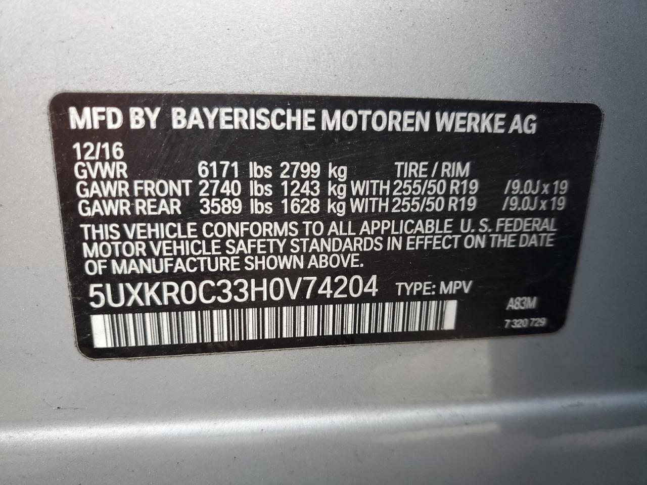 2017 BMW X5 XDRIVE35I photo 27