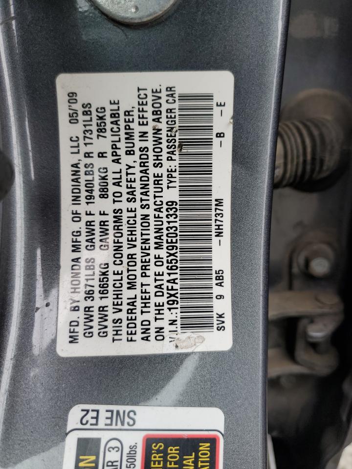 2009 HONDA CIVIC LX photo 34