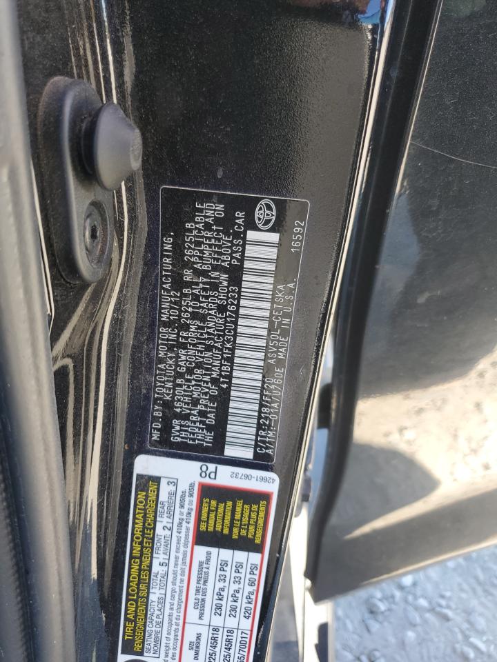 2012 TOYOTA CAMRY SE SPORT LIMITED EDITION photo 34