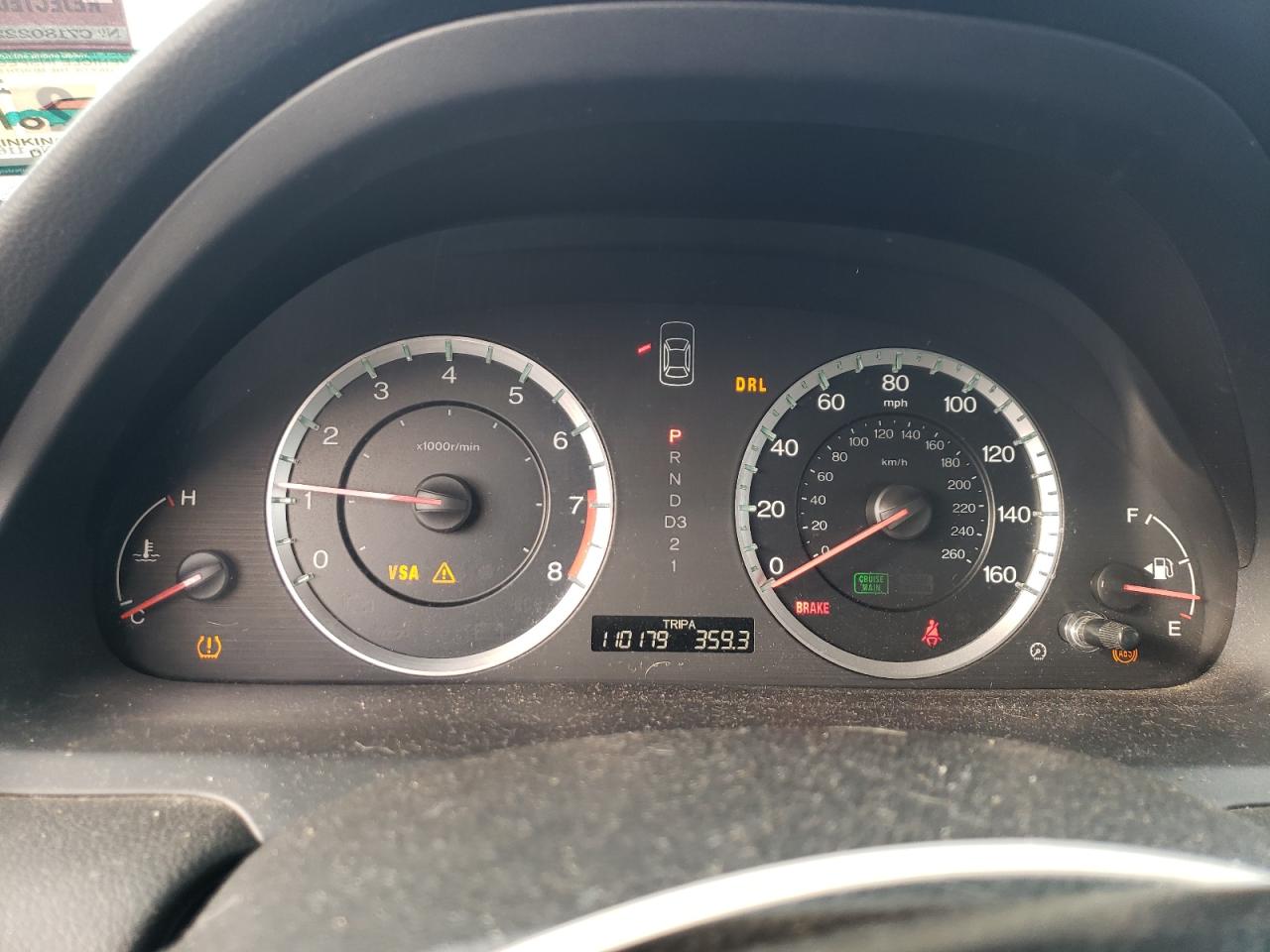 2010 HONDA ACCORD EXL photo 9