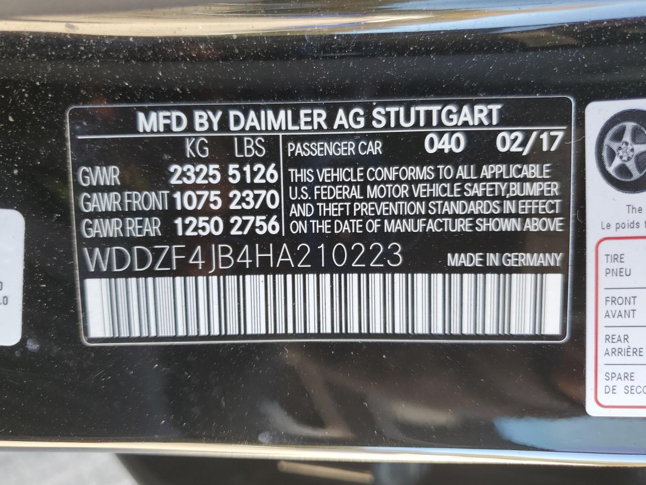 2017 MERCEDES-BENZ E 300 photo 12
