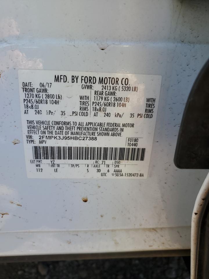 2017 FORD EDGE SEL photo 13
