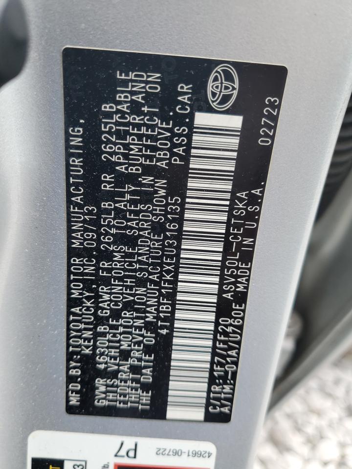 2014 TOYOTA CAMRY SE photo 12