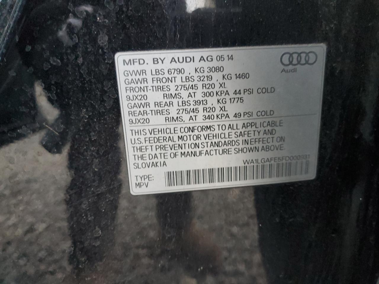 2015 AUDI Q7 PREMIUM PLUS photo 13