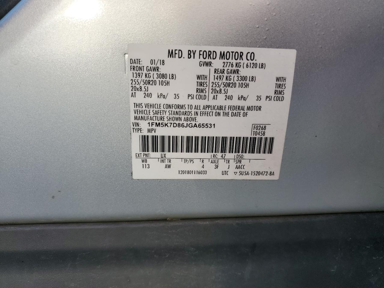 2018 FORD EXPLORER XLT photo 13