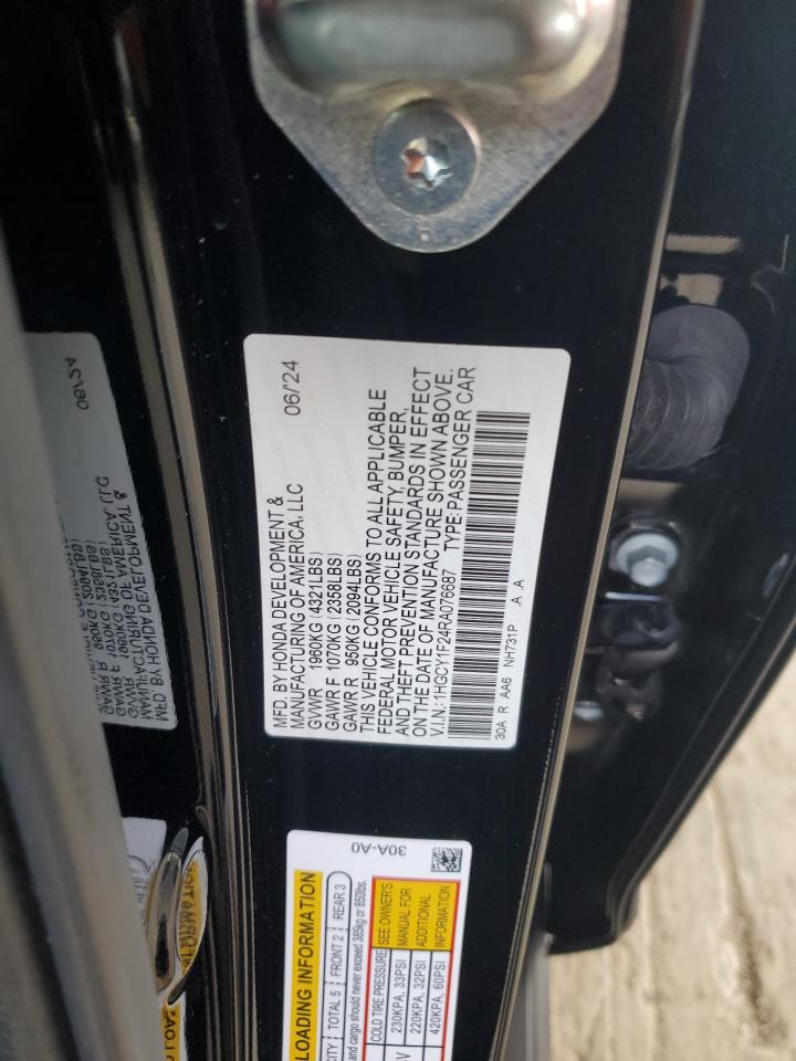 2024 HONDA ACCORD LX photo 12