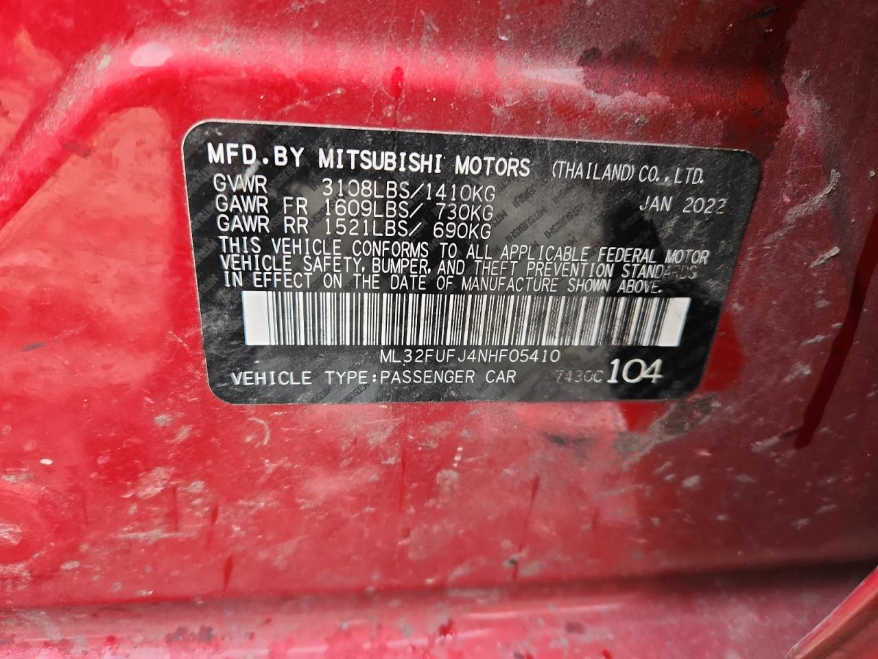 2022 MITSUBISHI MIRAGE G4 ES photo 23