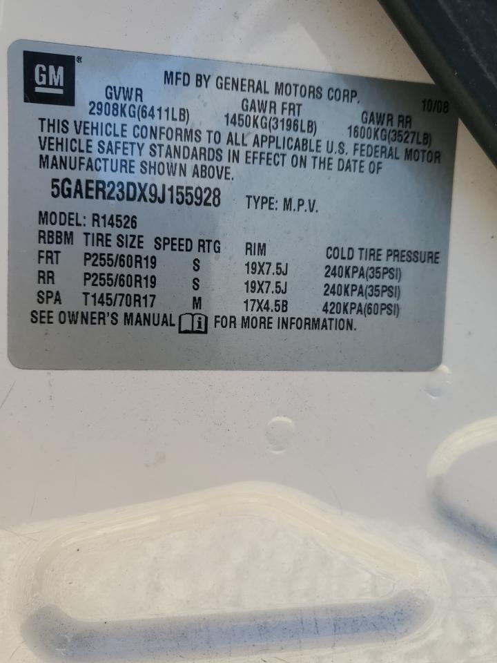 2009 BUICK ENCLAVE CXL photo 13