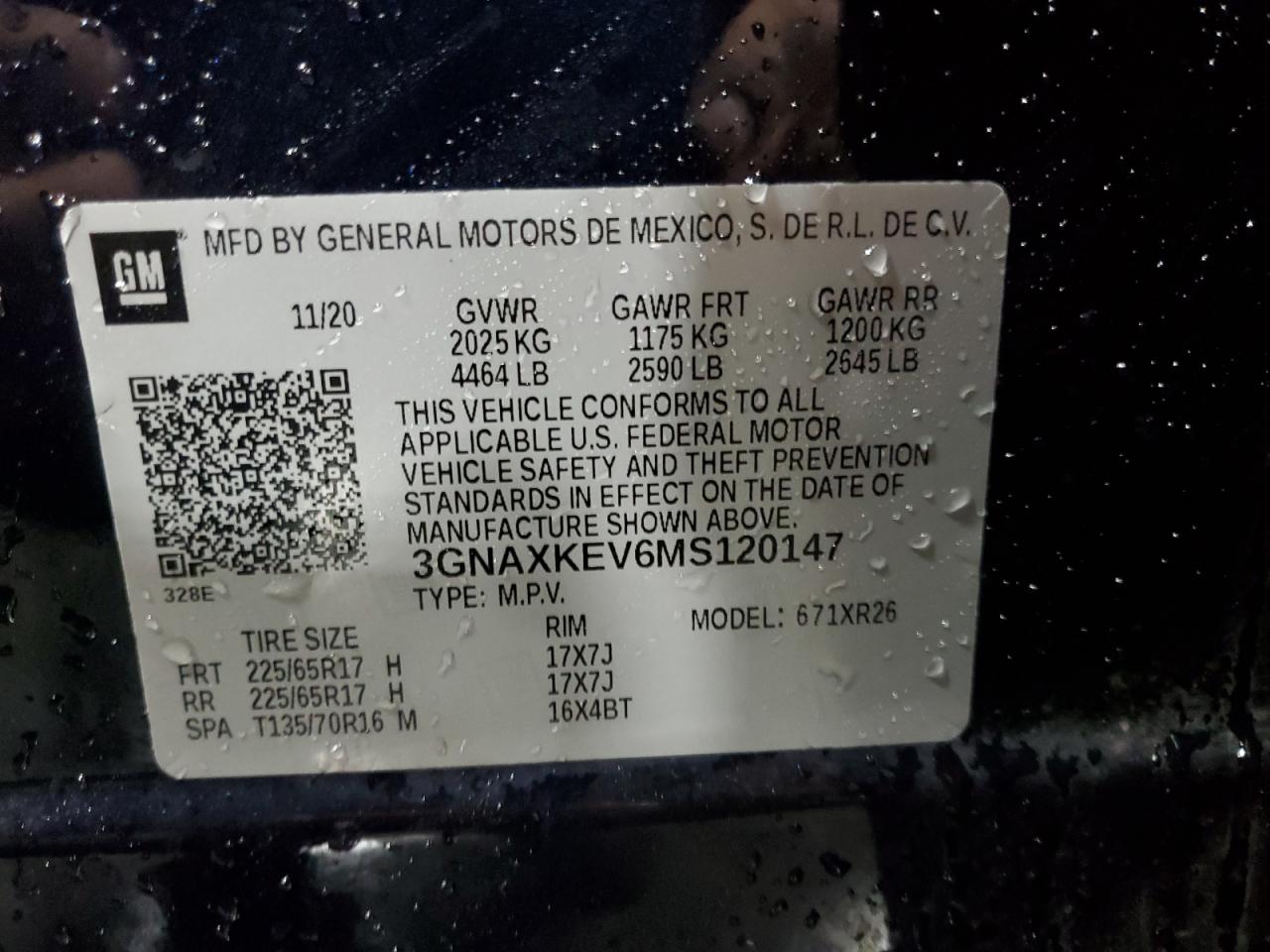 2021 CHEVROLET EQUINOX LT photo 25