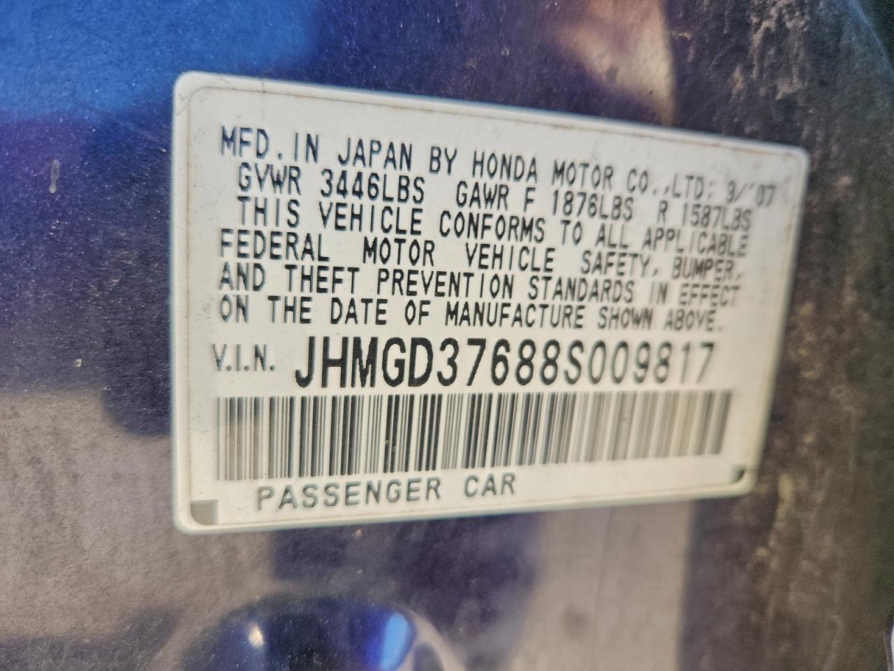 2008 HONDA FIT SPORT photo 23