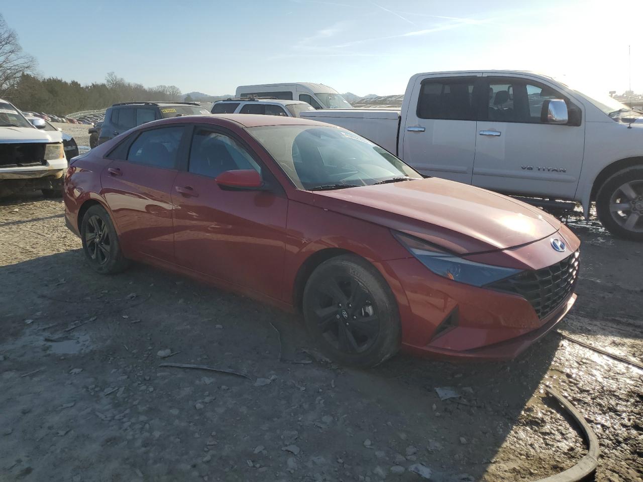 2023 HYUNDAI ELANTRA BLUE photo 4