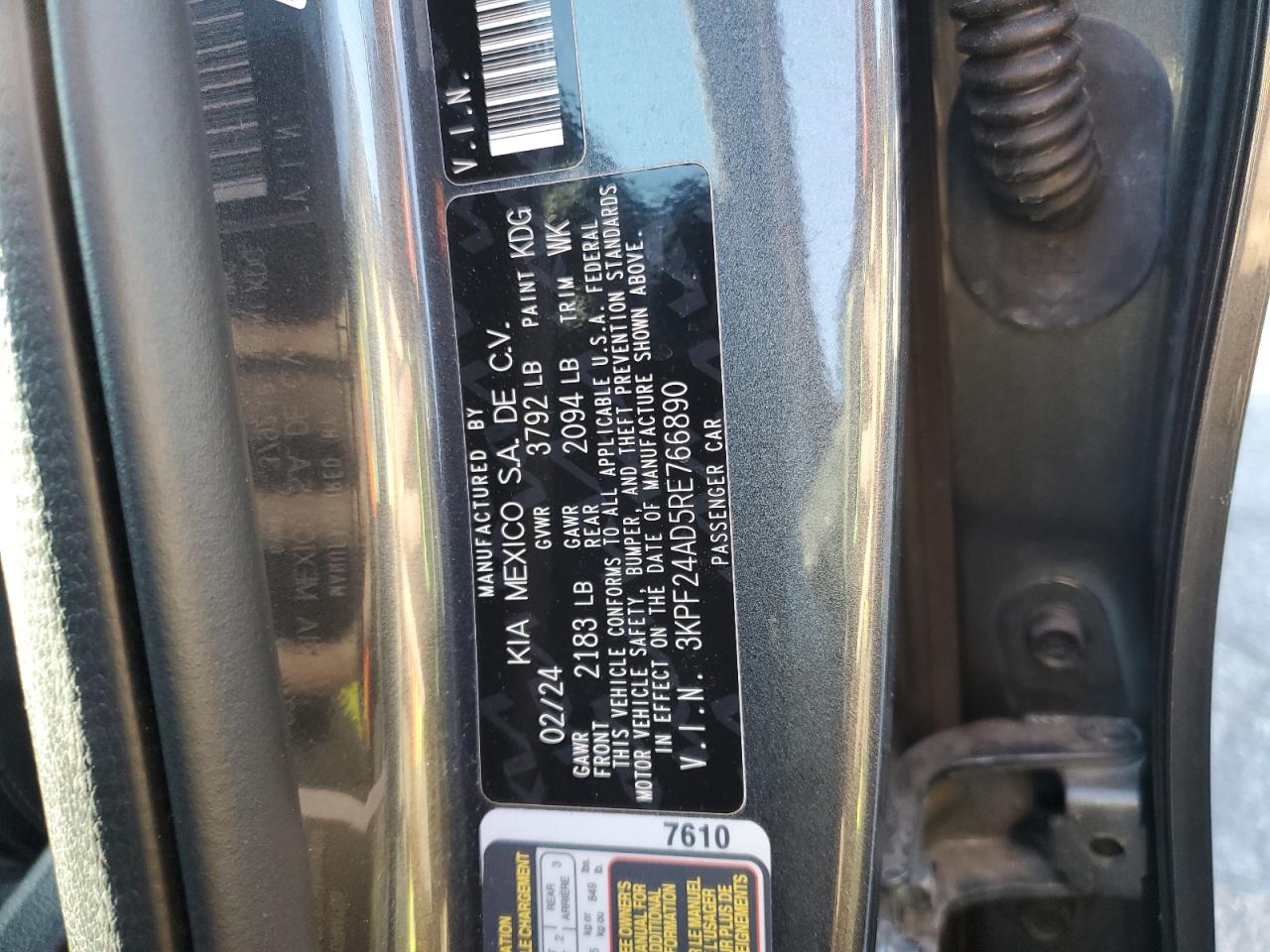 2024 KIA FORTE LX photo 13