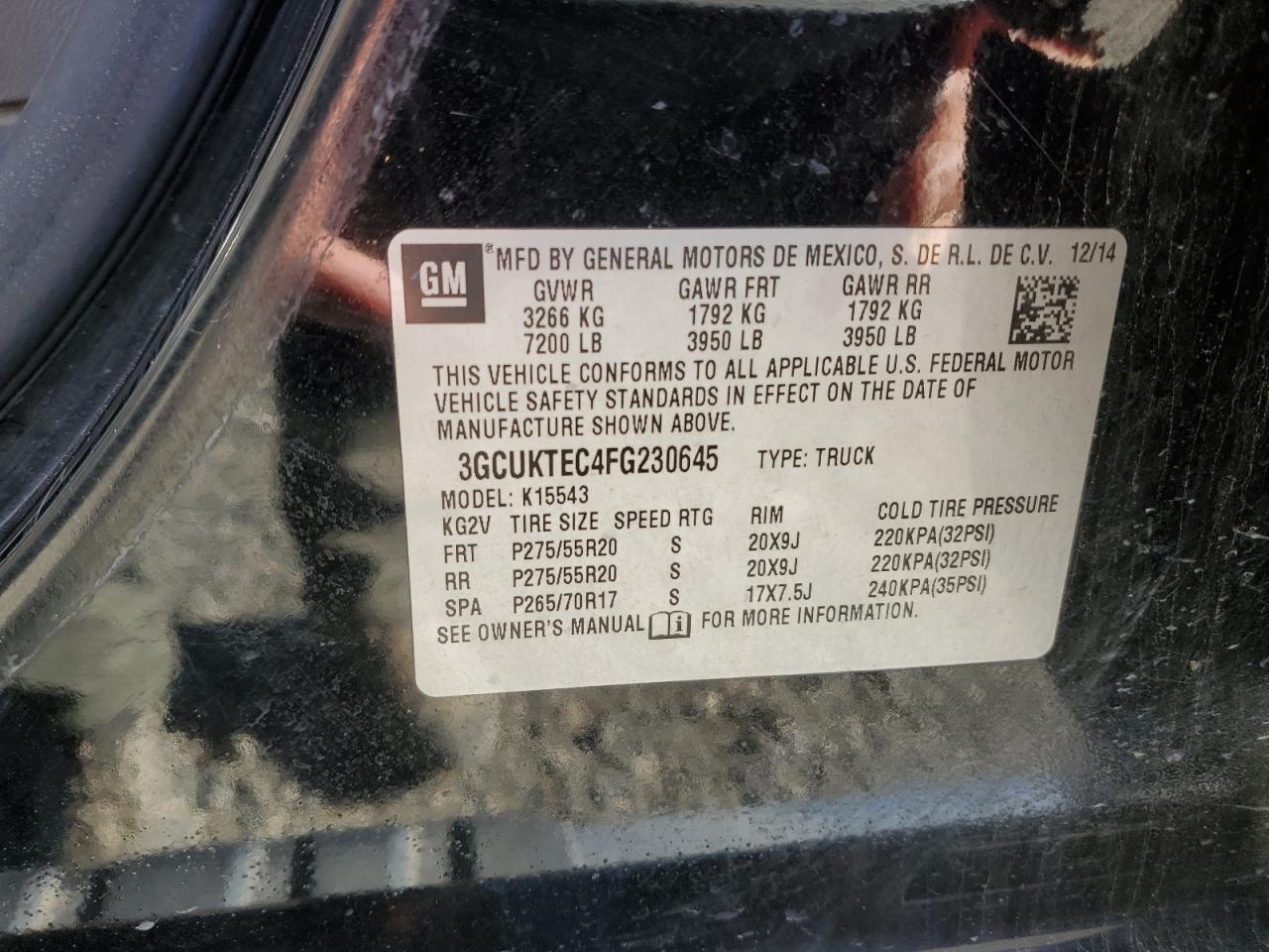 2015 CHEVROLET SILVERADO K1500 HIGH COUNTRY photo 34