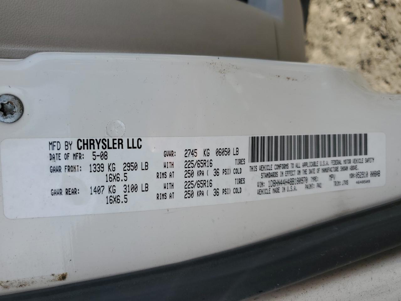 2008 DODGE GRAND CARAVAN SE photo 37