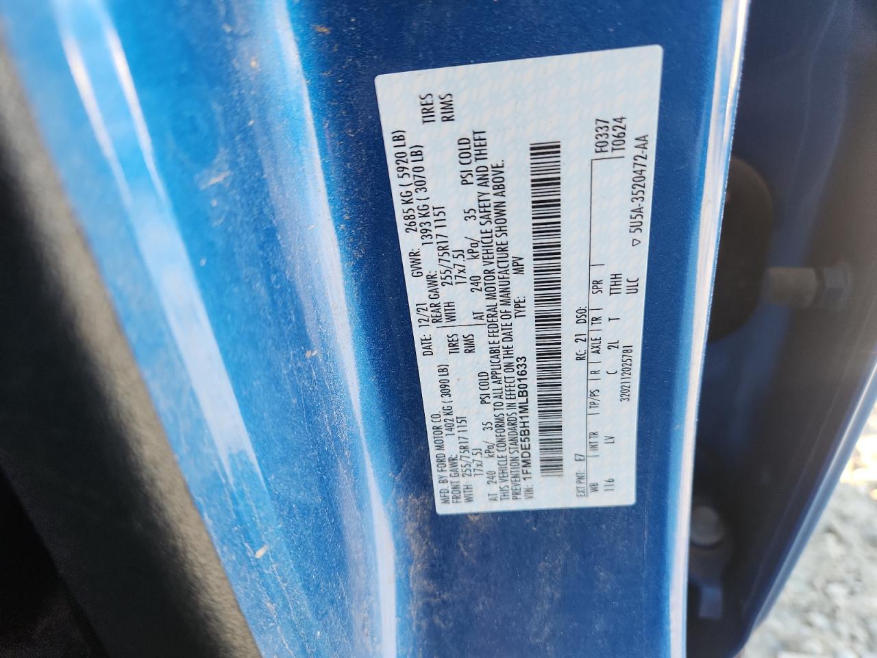 2021 FORD BRONCO BASE photo 27