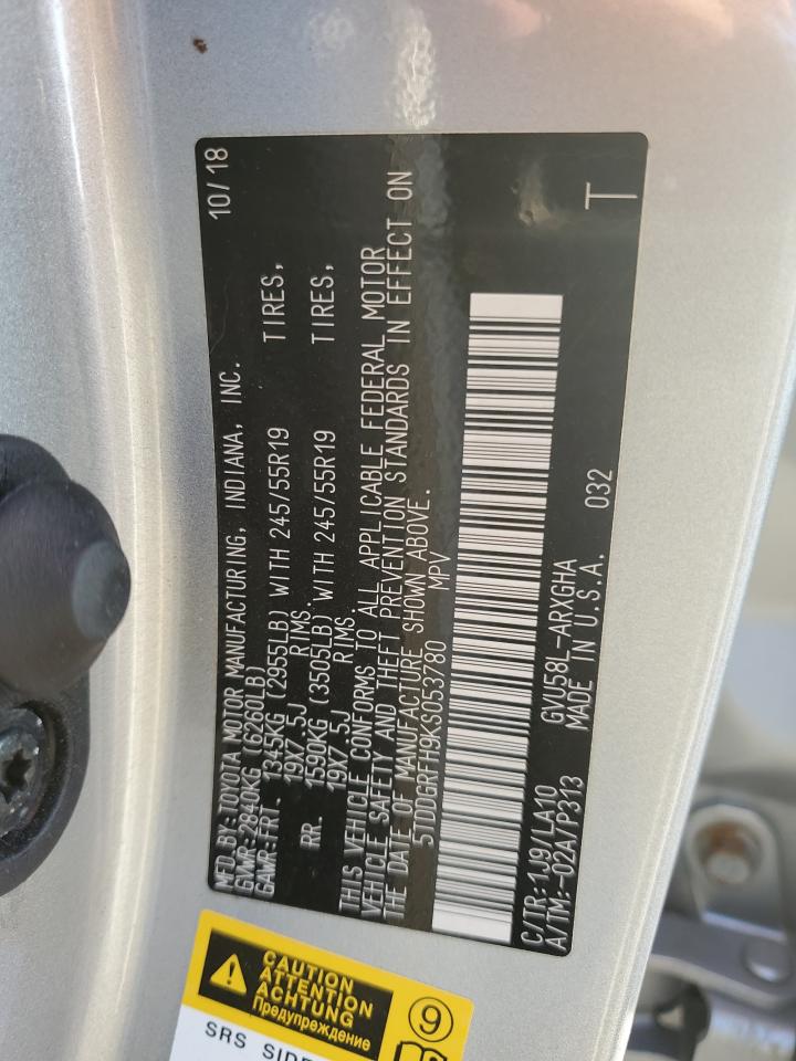 2019 TOYOTA HIGHLANDER HYBRID LIMITED PLATINUM photo 25