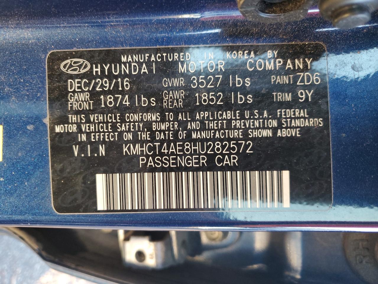 2017 HYUNDAI ACCENT VALUE EDITION photo 13