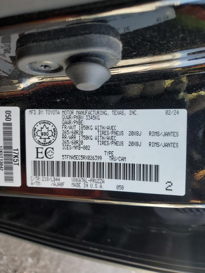 2024 TOYOTA TUNDRA CREWMAX PLATINUM photo 12