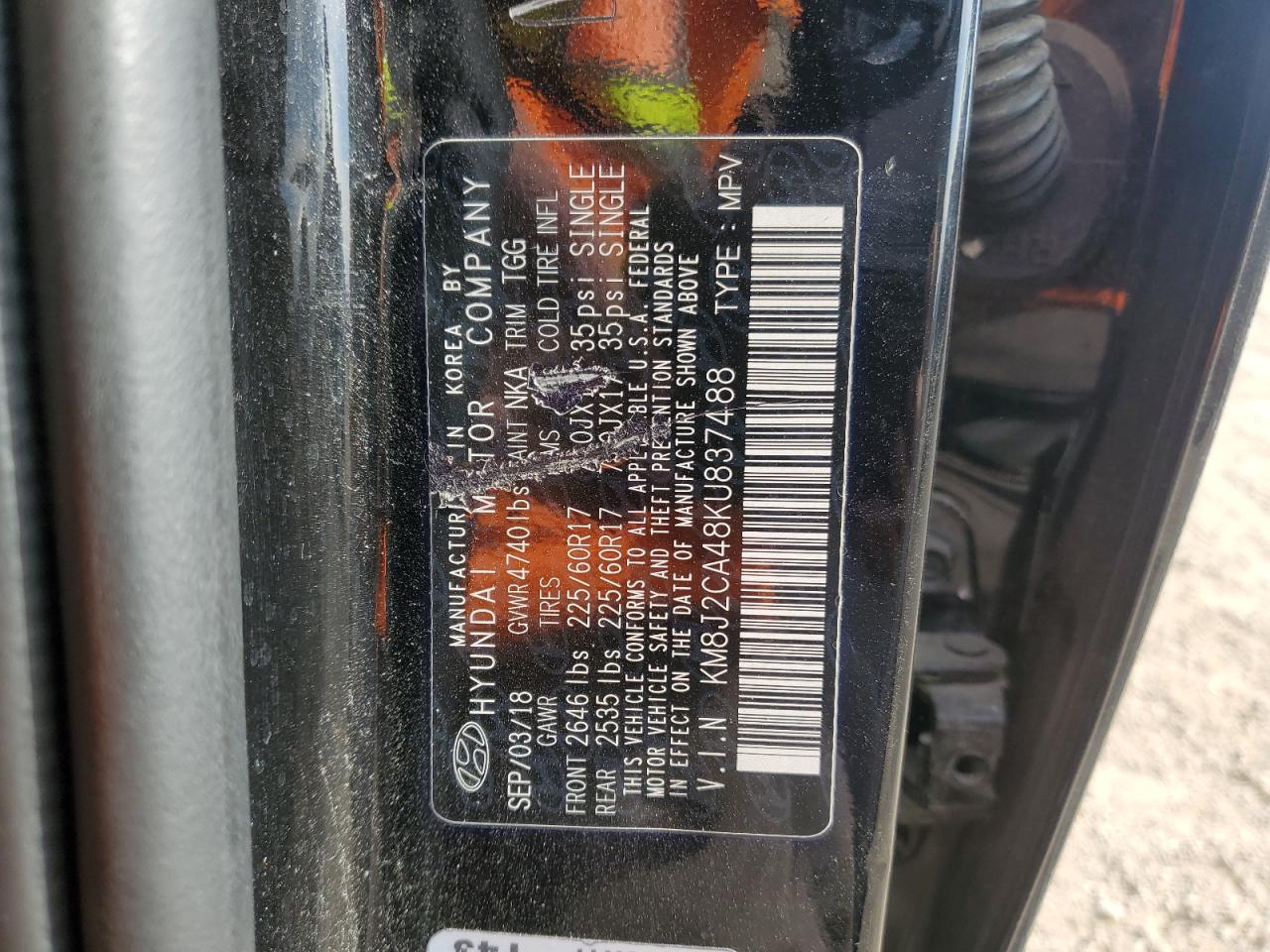 2019 HYUNDAI TUCSON SE photo 12