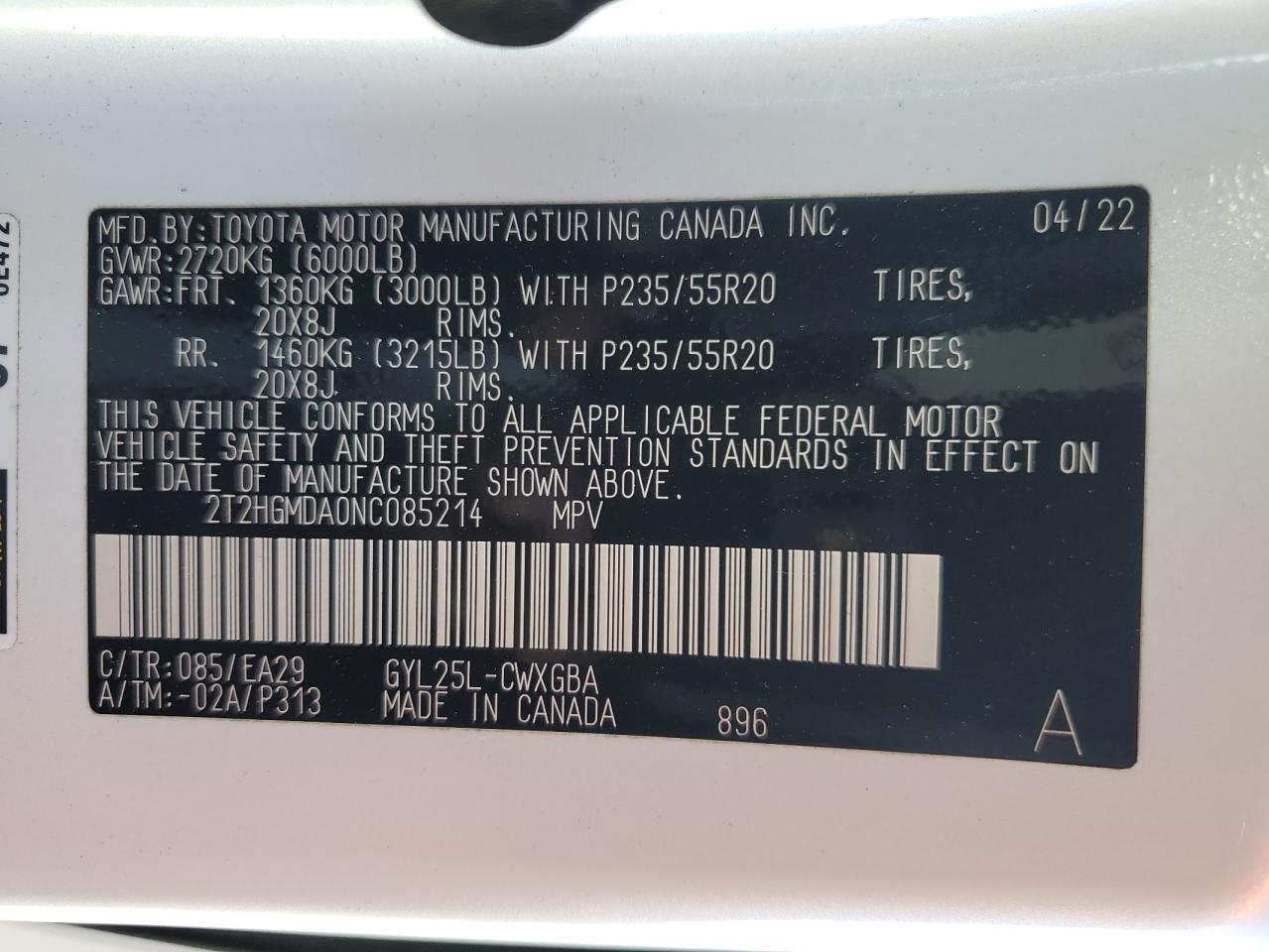 2022 LEXUS RX 450H photo 14