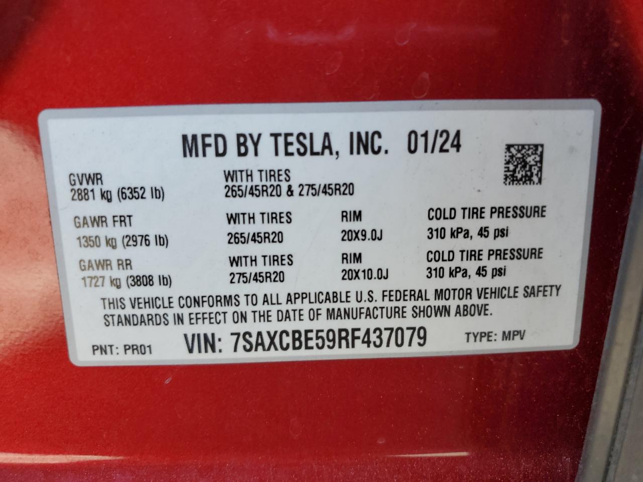 2024 TESLA MODEL X photo 27
