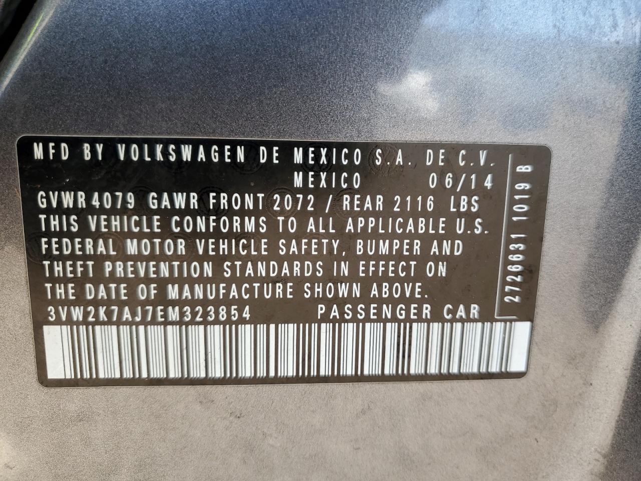 2014 VOLKSWAGEN JETTA photo 12