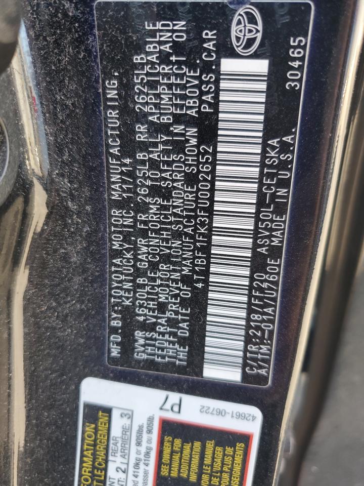 2015 TOYOTA CAMRY SE photo 34
