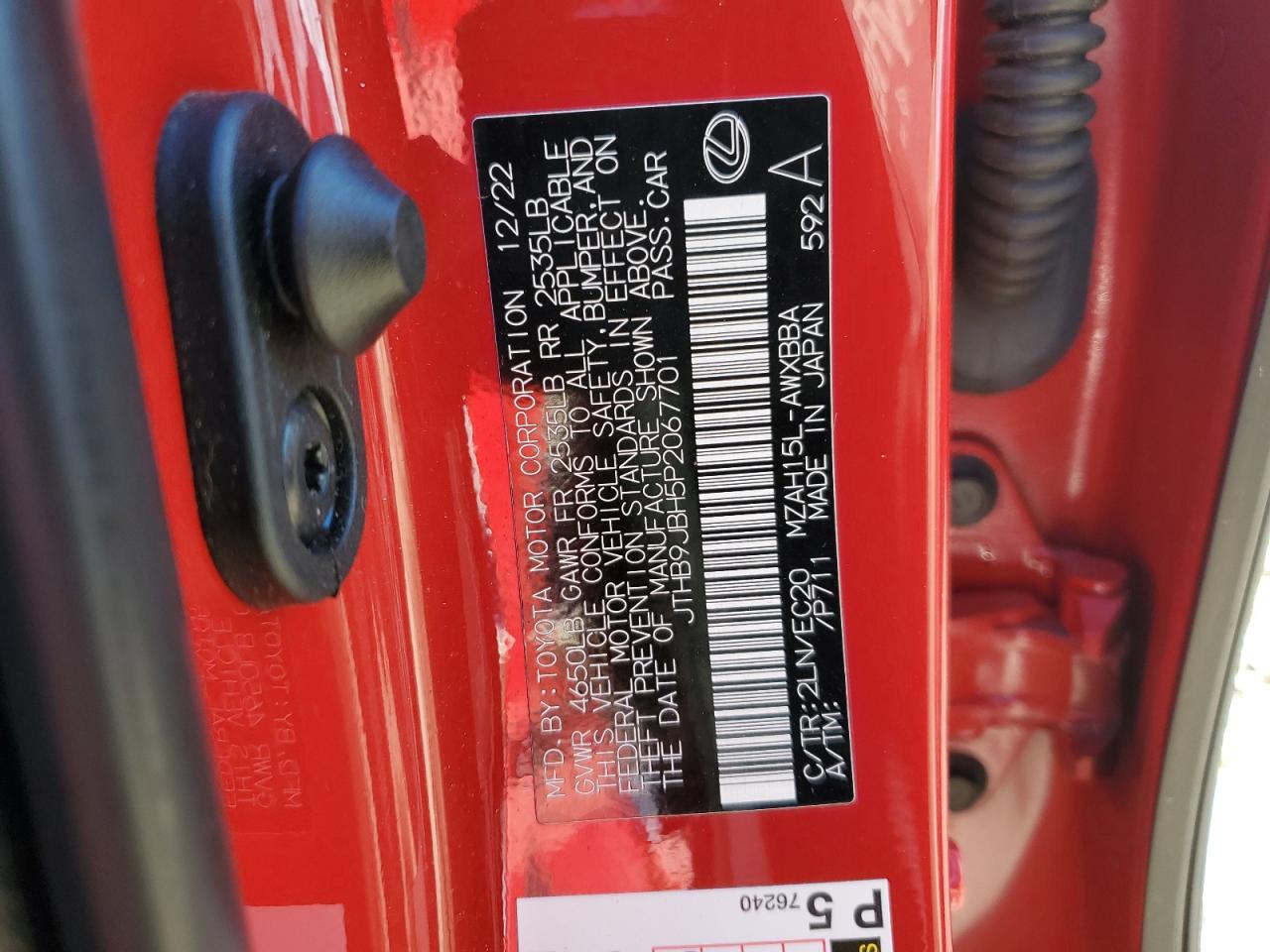 2023 LEXUS UX 250H BASE photo 37