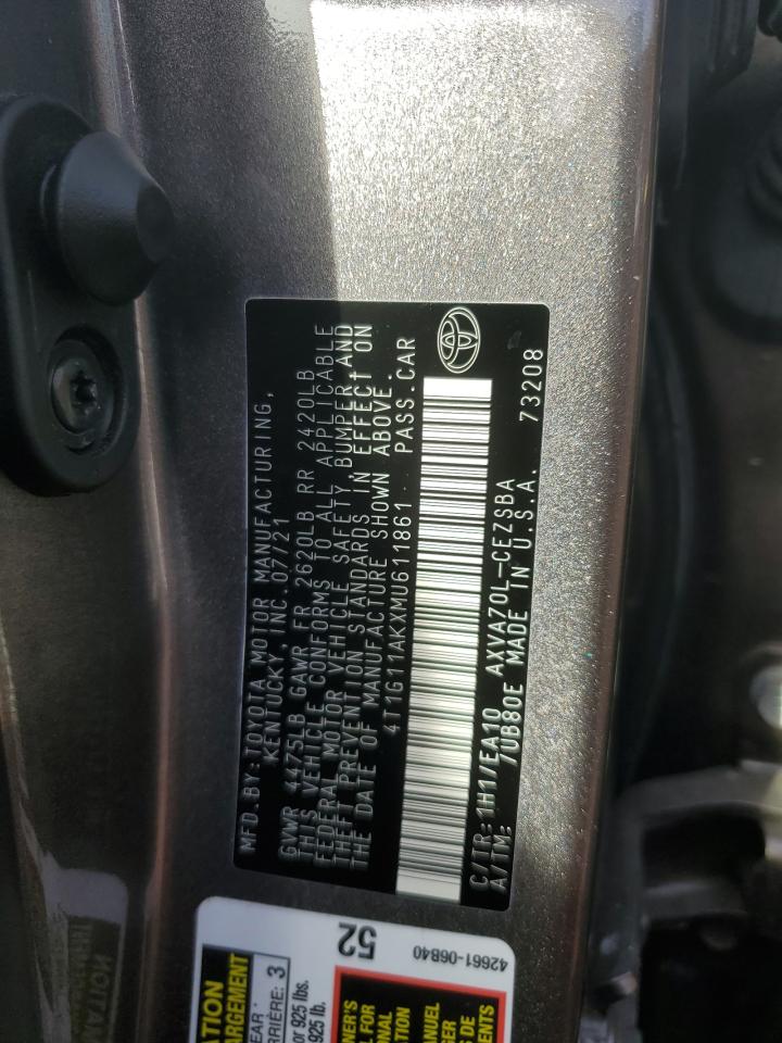 2021 TOYOTA CAMRY SE photo 23