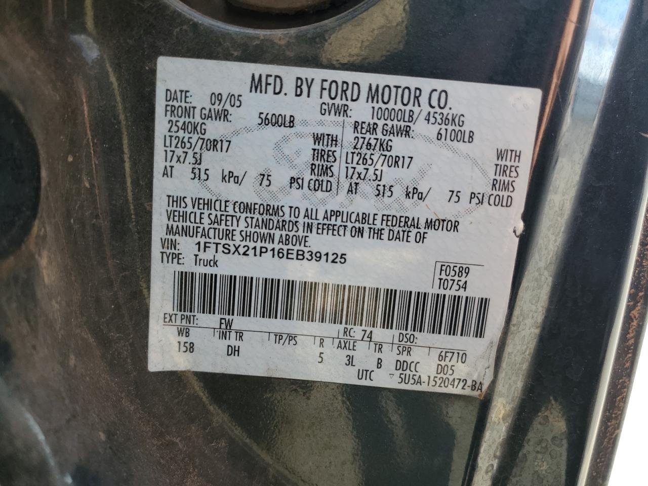 2006 FORD F250 SUPER DUTY photo 22