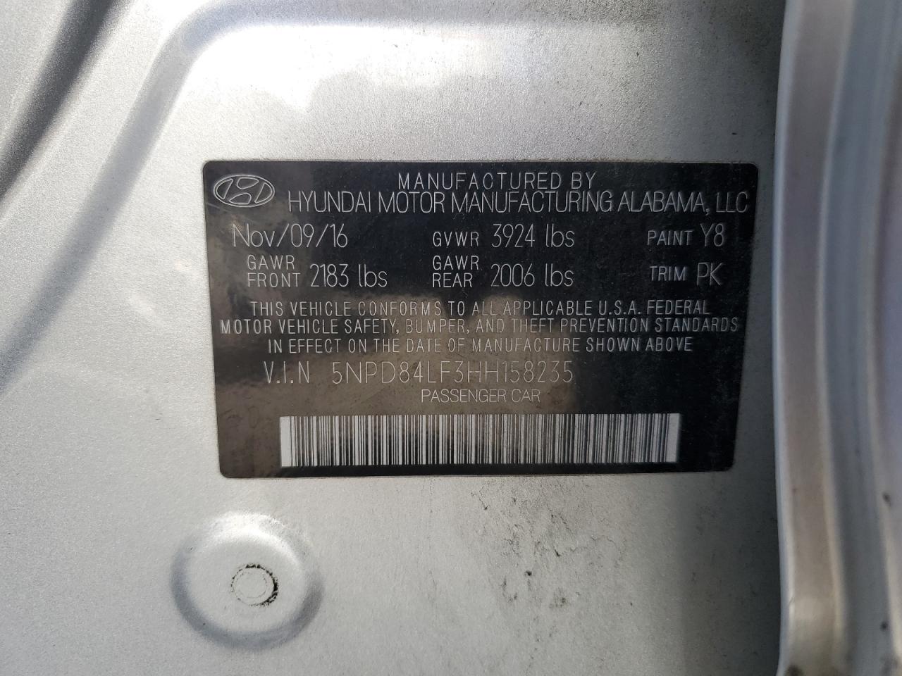 2017 HYUNDAI ELANTRA SE photo 23