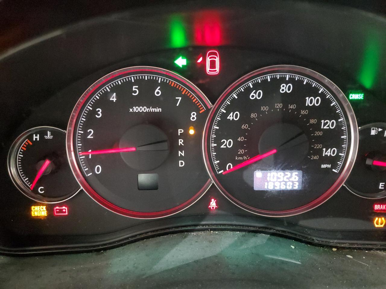 2008 SUBARU OUTBACK 2.5I photo 9