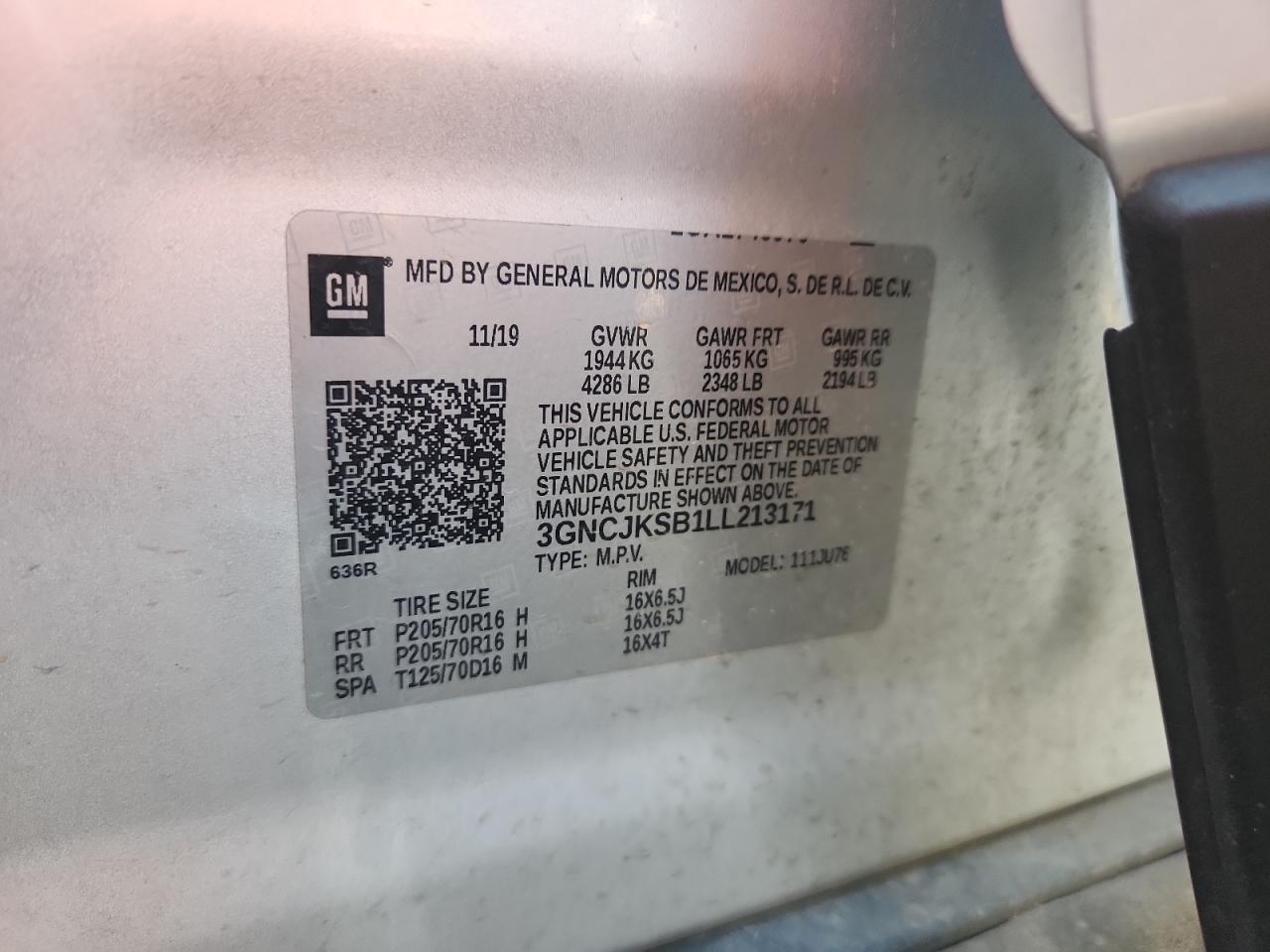 2020 CHEVROLET TRAX LS photo 12
