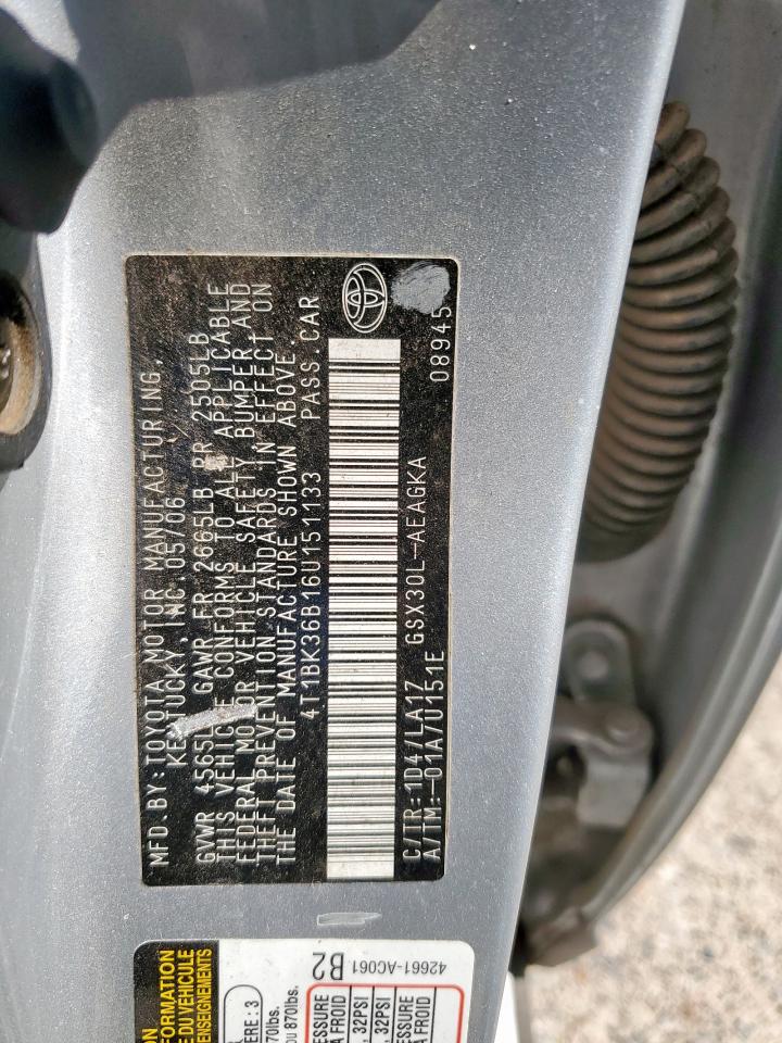 2006 TOYOTA AVALON photo 12